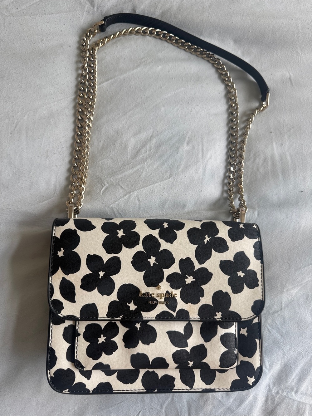 Kate Spade Black Floral Crossbosy